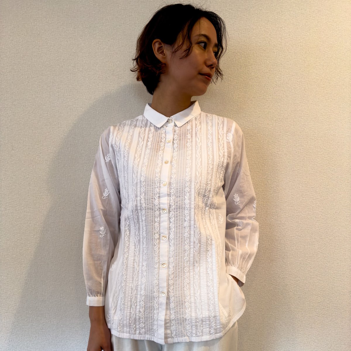ラクノウ刺繍ブラウス＜S/M/L/LL＞LKB-034-R | BAMBOO HOUSE MA