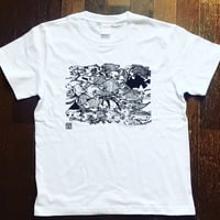 モンドくんTシャツ｜おさかな｜ホワイト