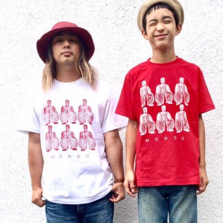 モンドくんTシャツ｜ボウイ｜ホワイト
