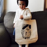 モンドくんトートバッグ｜逆さアインシュタイン