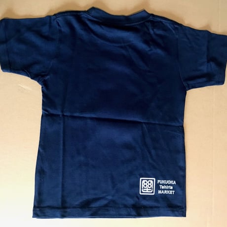 モンドくんTシャツ｜すわりモンドくん｜ネイビー