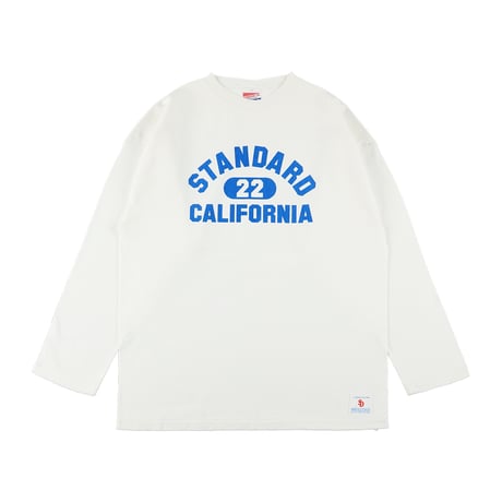 STANDARD CALIFORNIA "SD Heavyweight Football Logo Long Sleeve T Vintage Wash"