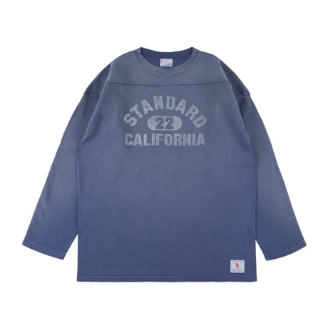 STANDARD CALIFORNIA "SD Heavyweight Football Logo Long Sleeve T Vintage Wash"
