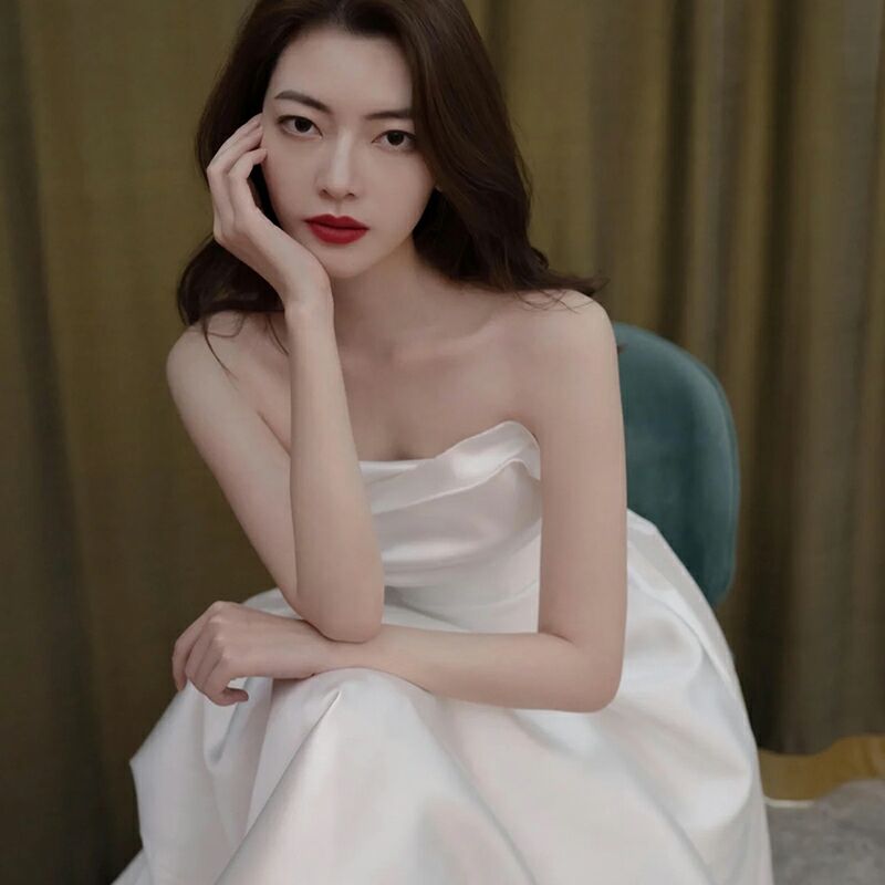 ブライダルドレス Aライン ロング ウェディング オフショルダー 052629  