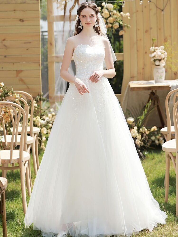 ブライダルドレス プリンセス オフショルダー 花嫁 052612  