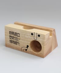 ウッドスピーカースマホスタンド