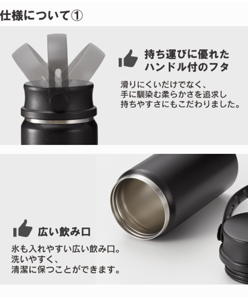 Zalattoサーモハンドルスタイルボトル 350ml はにわ顔