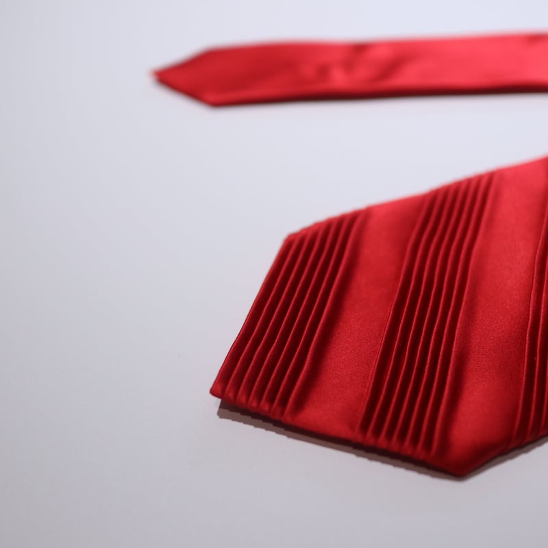 ステファノリッチ☆レッド☆ラインストーン☆プリーツ