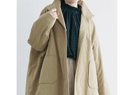 CT08BE  ヴィンテージフィニッシュ・コットン・パディットコート／ベージュ（MAGALI）