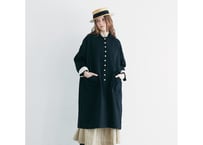 CT06BK  オーガニックコットン・ステンカラーコート／ブラック（MAGALI）