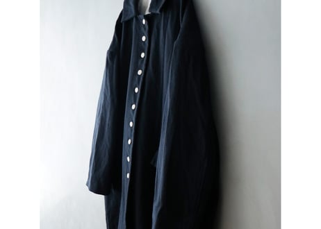 CT06BK  オーガニックコットン・ステンカラーコート／ブラック（MAGALI）