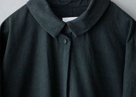 OP190BK  天日干しコットン・タックワンピース／ブラック（MAGALI）