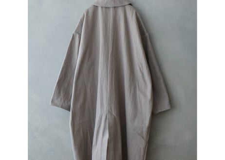 CT06GY  オーガニックコットン・ステンカラーコート／アッシュグレー（MAGALI）