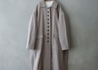 MAGALI | オーガニックコットン・ステンカラーコート (black) MAGALI マガリ オーガニックコットン・ステンカラーコート(24AW