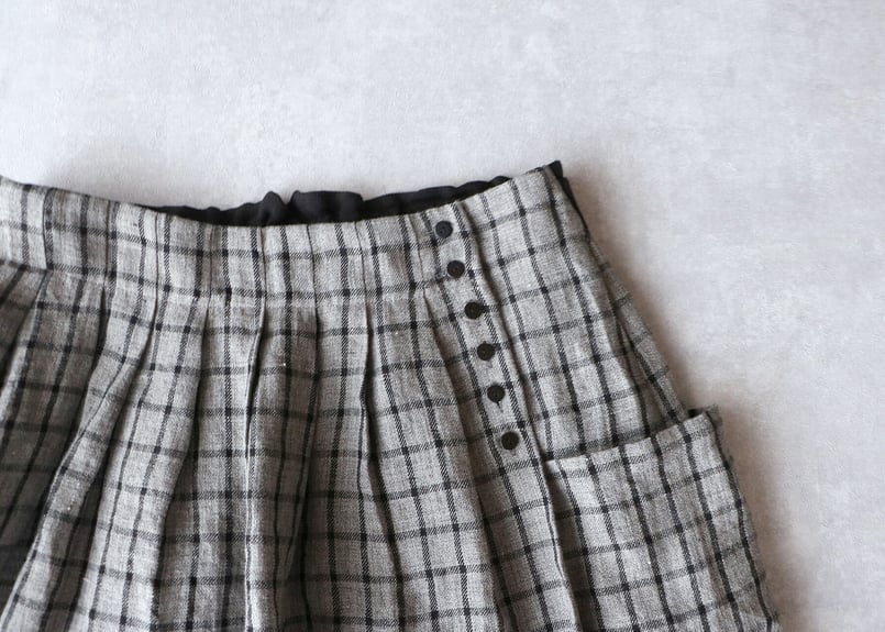 MAGALI チェック柄 ブラックカジュアルパンツ リネンチェック柄パンツ ZW COLLECTION - グリーン | ZARA Japan