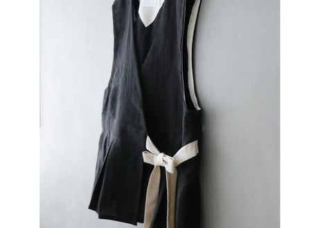 BL258BK   リネンウール・カシュクールジレ／ブラック（MAGALI）