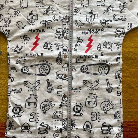 モーターサイクル鯉口シャツ(Sサイズのみ)