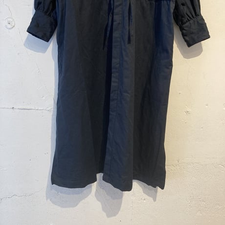 GALERIE TISSU ツイルファティーグワンピース ネイビー