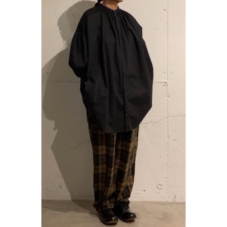 TISSU エタ―ミンチェック織姫炊きジョガーパンツ size3 モカチェック