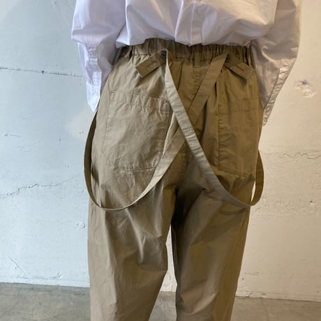 NATURAL LAUNDRY ダンプ サスペンダーパンツ ベージュ