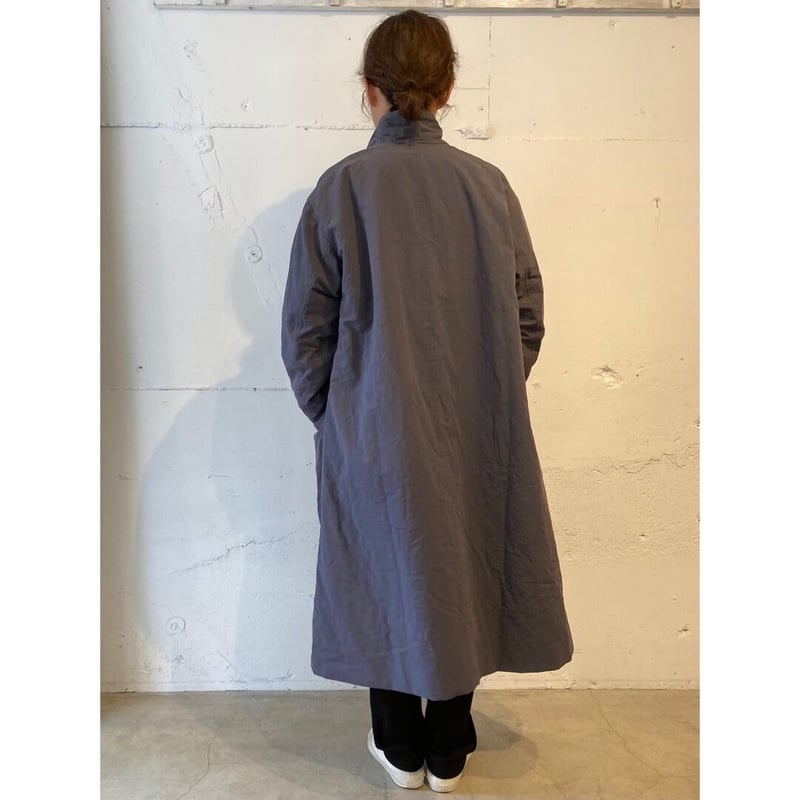 grin CLシーチング中綿ロングコート ベージュ | un de plus