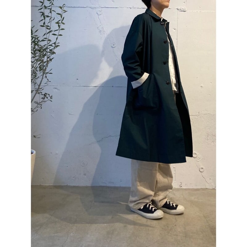 NATURAL LAUNDRY ダンプダスター オーバーコート チャコール | un de plus