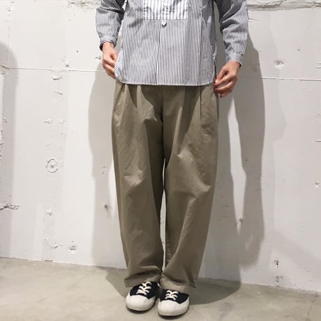 NATURAL LAUNDRY コットンリネンカルゼ ビッグチノ サンド