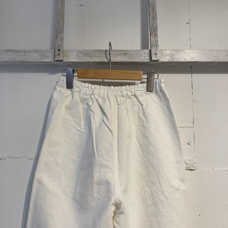 TISSU サフィランリネンデニム イージーテーパードパンツ size1 オフ