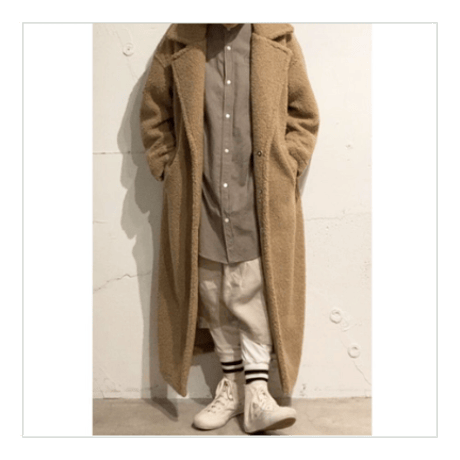 UNIVERSAL SEVEN ボアチェスターコート size F クロ