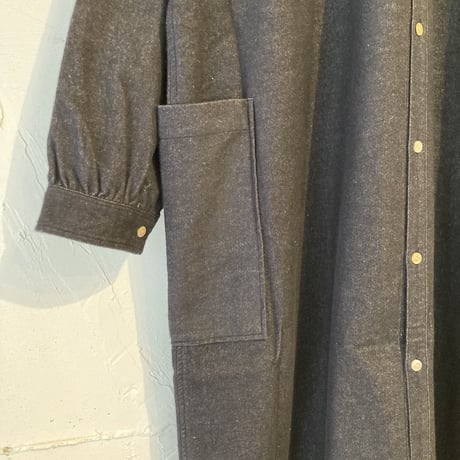 NATURAL LAUNDRY ネル スタンド2WAYワンピース クロ