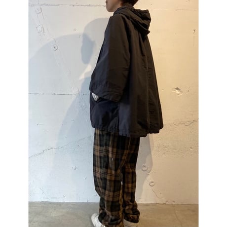 UNIVERSAL TISSU CNダンプ ギャザーポンチョ チャコール