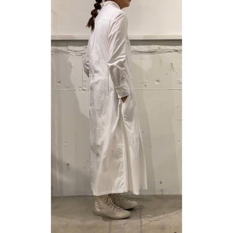 UNIVERSAL TISSU ホスピタル ロングスリーブワンピース グレージュ