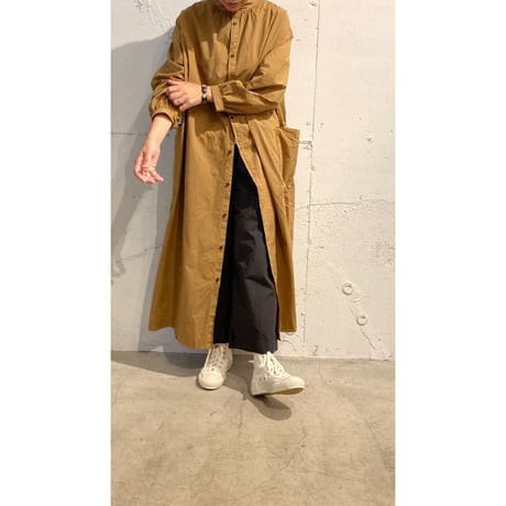 NATURAL LAUDRY スタンド2WAYワンピース チャコール