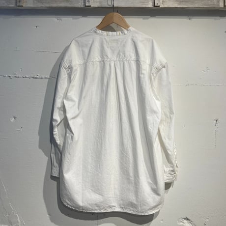 NATURAL LAUDRY セルヴィッチダンガリーシャツカーデガン シロ