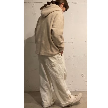 TISSU　トンプキンパイルプルパーカー size1 TOPチャコール