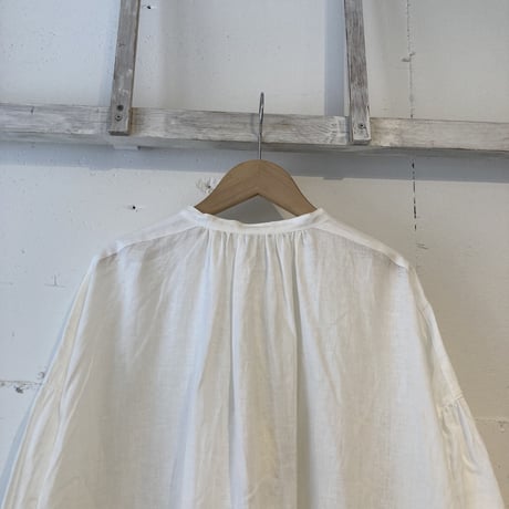 UNIVERSAL TISSU フレンチリネン シャツドレス オフ