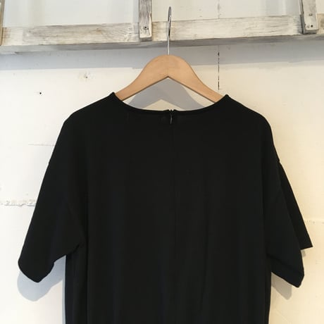 UNIVERSAL TISSU クラシック天竺 オールインワン　黒