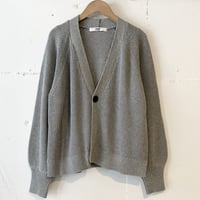 UNIVERSAL SEVEN コットンニット ショートカーデ TOPグレー
