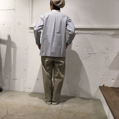 NATURAL LAUNDRY コットンカルゼ ビッグチノ チャコール