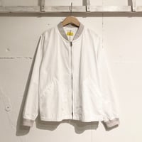 NATURAL LAUNDRY ジップアップブルゾン シロ
