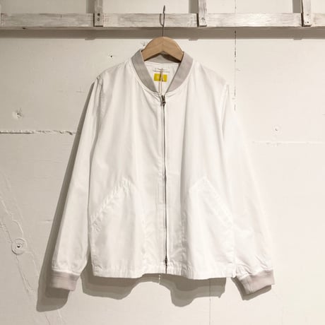 NATURAL LAUNDRY ジップアップブルゾン シロ