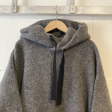 TISSU　トンプキンパイルプルパーカー size1 TOPチャコール