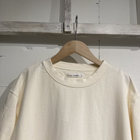 NATURAL LAUNDRY 度詰め天竺クレアワンピース クリーム