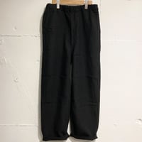 TISSU トリプルワッシャーリネン イージーテーパードパンツ size3 クロ