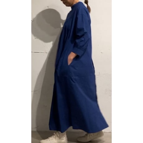 NATURALLAUNDRY スモッグタックワンピース チャコール