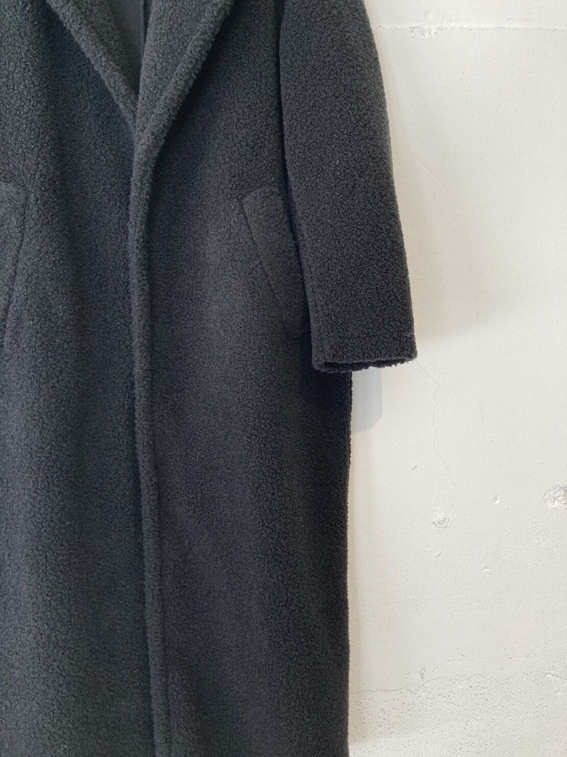 UNIVERSAL SEVEN ボアチェスターコート size F クロ | un de plus