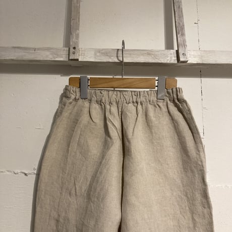 TISSU トリプルワッシャーリネン イージーテーパードパンツ size1 キナリ