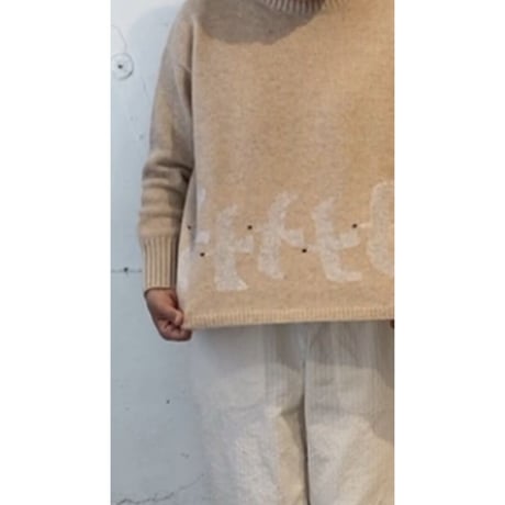 grin bird　インターシャ プルオーバーニット オフ