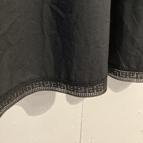UNIVERSAL TISSU イタリアンフィレレース クラシックブラウス クロ