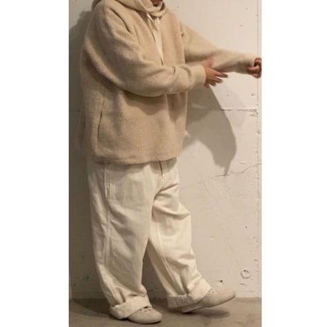 TISSU　トンプキンパイルプルパーカー size1 TOPチャコール